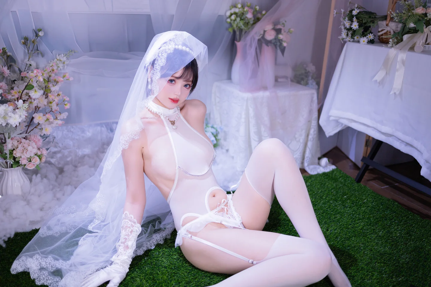 星黛鹿鹿 - No.015 白丝花嫁 [53P-576MB] tg@simisebaisi 【丝足阁】035.webp